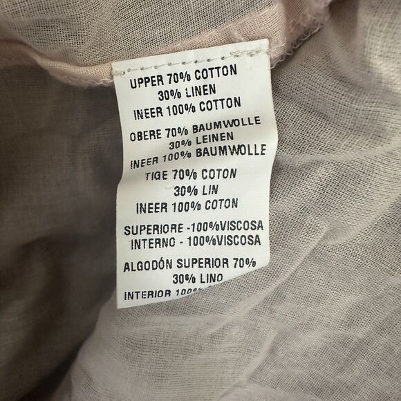 Conditions Apply Anthropologie Shift Mini Dress Linen Blend Palm Size Medium - Picture 8 of 11